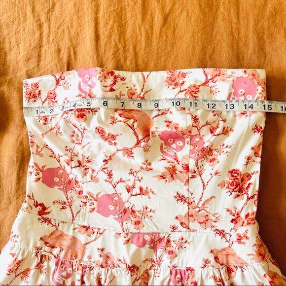 NWT Betsey Johnson Skull Cherubs Toile Dress US 4 - Picture 12 of 14